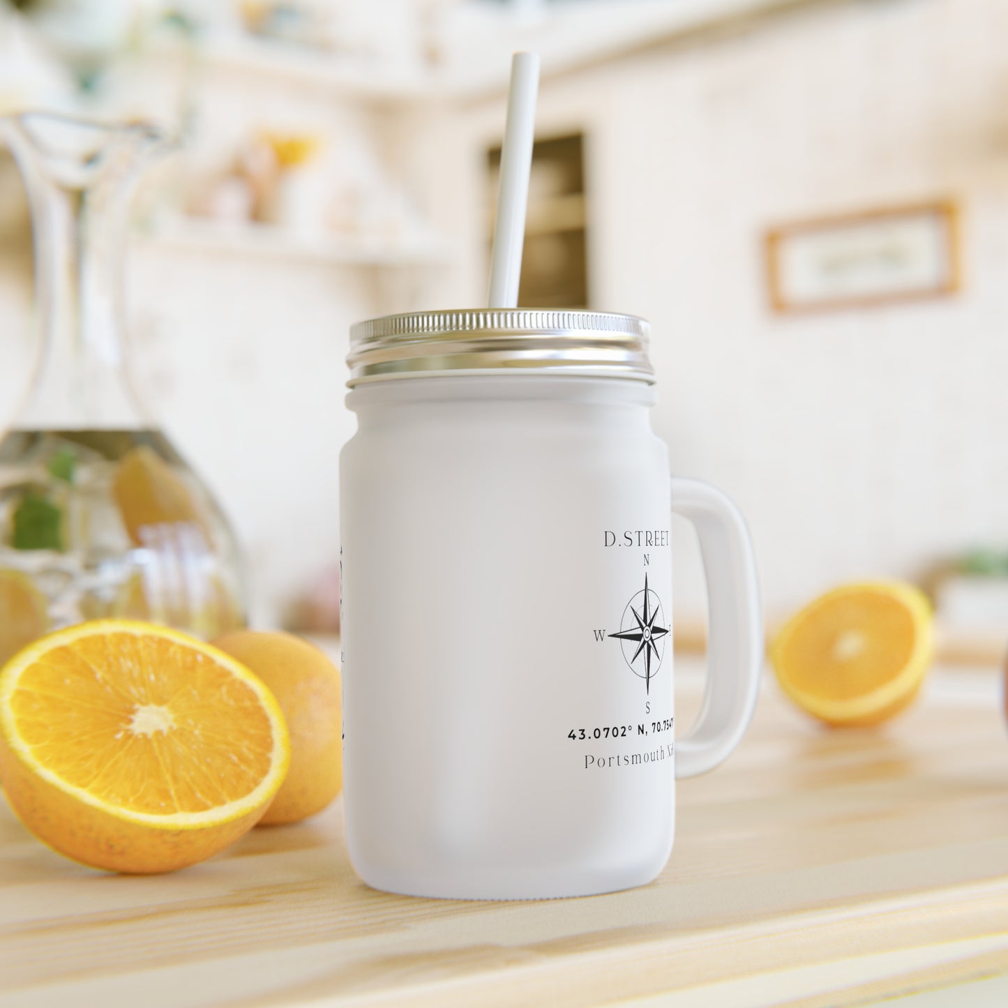 Personalized Mason Jar Cup with Straw - Perfect for Home, Parties, and Gifts