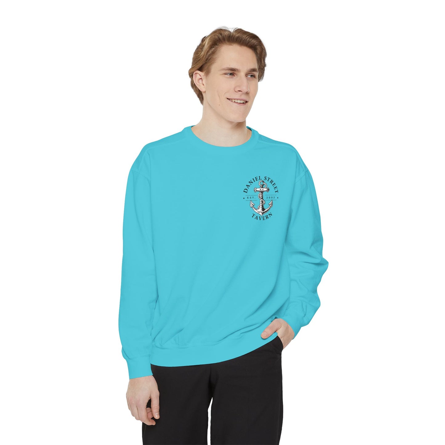 Daniel Street Tavern Sweatshirt — Vintage Ship Logo Crewneck