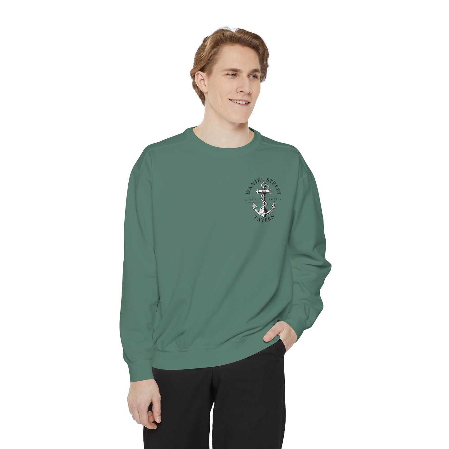 Daniel Street Tavern Sweatshirt — Vintage Ship Logo Crewneck