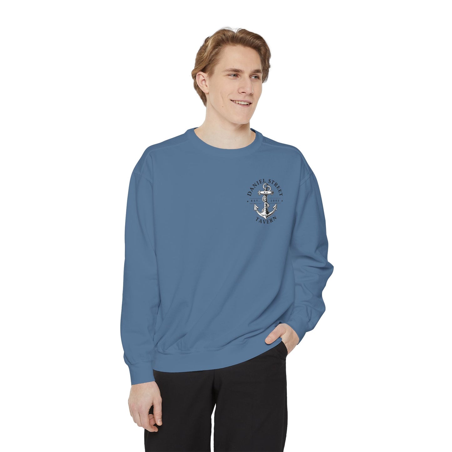 Daniel Street Tavern Sweatshirt — Vintage Ship Logo Crewneck