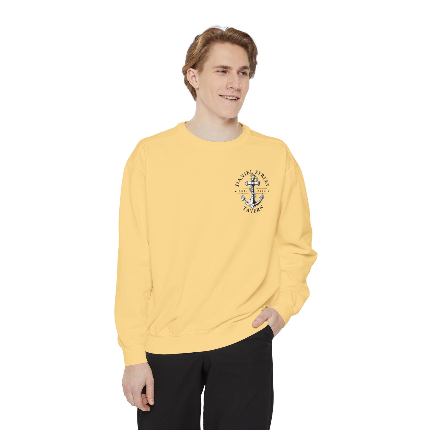 Daniel Street Tavern Sweatshirt — Vintage Ship Logo Crewneck