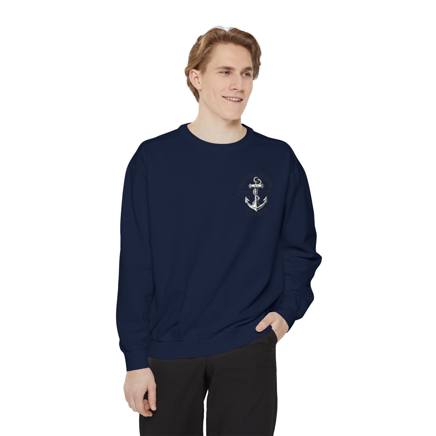 Daniel Street Tavern Sweatshirt — Vintage Ship Logo Crewneck