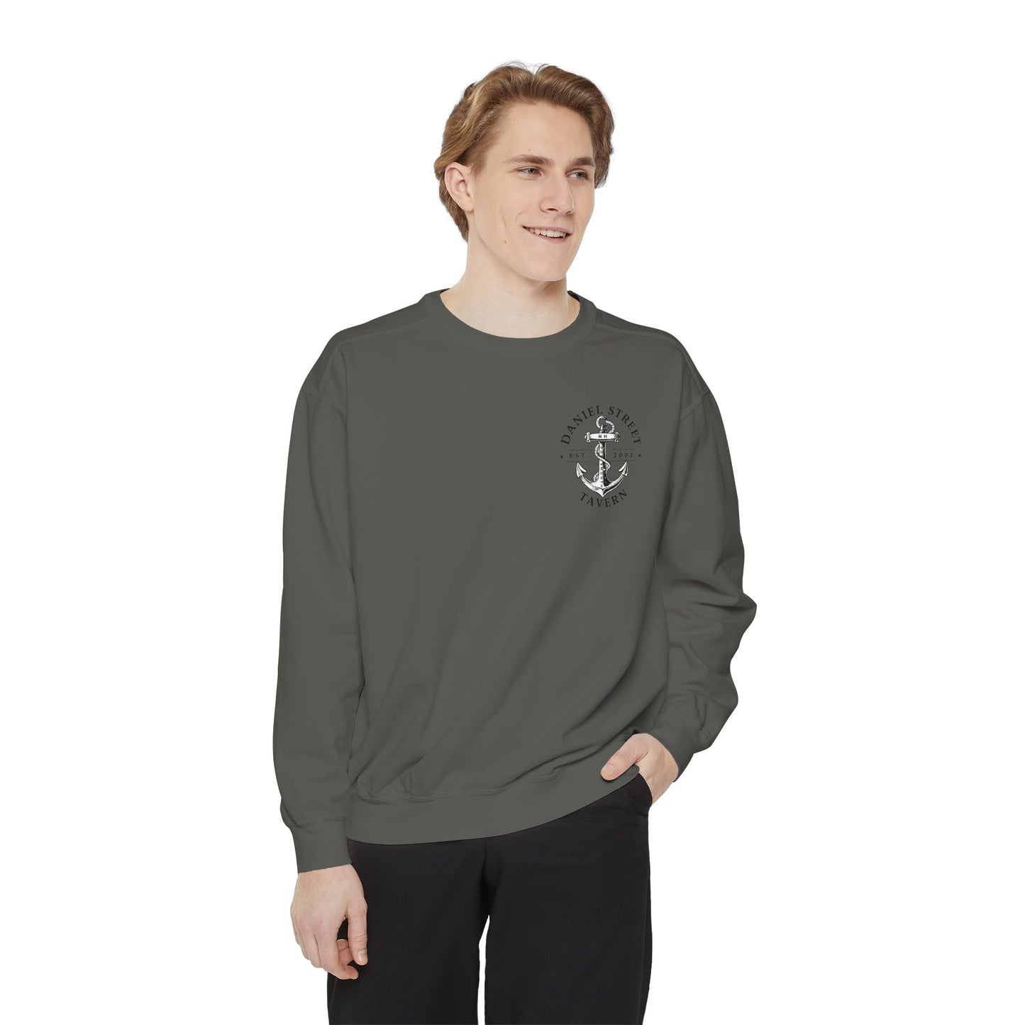 Daniel Street Tavern Sweatshirt — Vintage Ship Logo Crewneck