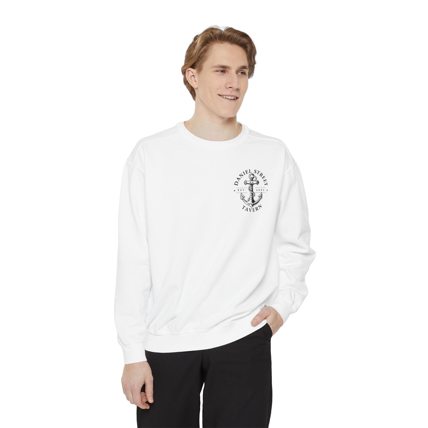 Daniel Street Tavern Sweatshirt — Vintage Ship Logo Crewneck
